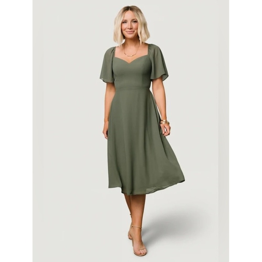 Baltic Born Colette Sweetheart Midi Dress Size Medium
